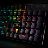 Redragon K556 RGB LED Backlit Wired Mechanical Gaming Keyboard, Aluminum Base, 104 Standard Key, Red Switches