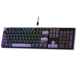 Redragon K556 RGB LED Backlit Wired Mechanical Gaming Keyboard, Aluminum Base, 104 Standard Key, Red Switches