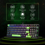 Redragon K556 RGB LED Backlit Wired Mechanical Gaming Keyboard, Aluminum Base, 104 Standard Key, Red Switches
