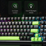 Redragon K556 RGB LED Backlit Wired Mechanical Gaming Keyboard, Aluminum Base, 104 Standard Key, Red Switches
